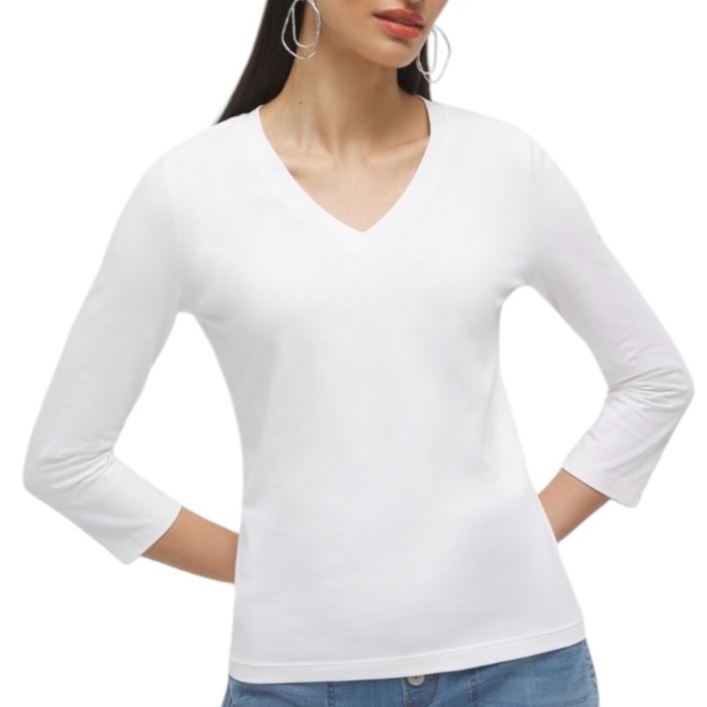 Chico’s Chloe Top Optic White